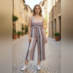 Xhilaration Multicolor Striped Jumpsuit